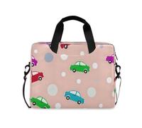 ISAOA Compact Laptop Shoulder Bag Carrying Case with Padded Strap Capybaras Summer Plam Green Red Truck and Zippered Accessory Pocket