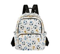 ISAOA Fashion Backpack Mini Backpack Purse Casual Daily Backpack Travel Football Trophy Exercise for College Work