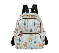 ISAOA Fashion Backpack Mini Backpack Purse Casual Daily Backpack Travel Fox Rabbit Bear for College Work