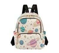 ISAOA Fashion Backpack Mini Backpack Purse Casual Daily Backpack Travel Star Blue Purple Planets for College Work