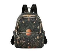 ISAOA Fashion Backpack Mini Backpack Purse Casual Daily Backpack Travel Star Circle Planet for College Work