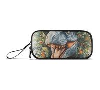 ISAOA Fierce Dragon Plant Big Capacity Pencil Case 3 Compartments Pencil Pouch Portable Large Storage Pencil Box Pencil Bag for Teen Boys Girls Adults Students