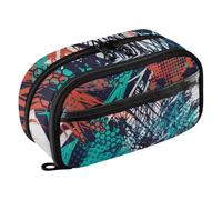 ISAOA High Capacity Pencil Cases, Water Resistant Pencil Pouch with 4 Compartments, Clear Pencil Pouch, Cute Trace Car Pencil Case Pouch Organizer for Girls Boys