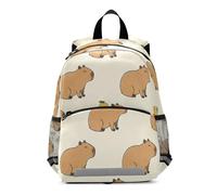 ISAOA Kid's Backpack Cute Toddler Mini Bag Capybara Orange Apples for Baby Girl Boy