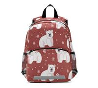 ISAOA Kid's Backpack Cute Toddler Mini Bag Polar Bear for Baby Girl Boy