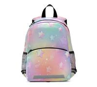 ISAOA Kid's Backpack Cute Toddler Mini Bag Rainbow Blur Stars for Baby Girl Boy