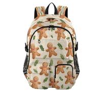 ISAOA Kids Backpack School Bags with Pen Case, Book Bag Humanoid Biscuit Leaves for Elementary Middle Primary High School College