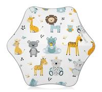 ISAOA Kids Umbrella,Lightweight Windproof Auto Open Stick Umbrellas Animal White Background for Rain Sun