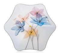ISAOA Kids Umbrella,Lightweight Windproof Auto Open Stick Umbrellas Lovely Pale Pink Blue for Rain Sun