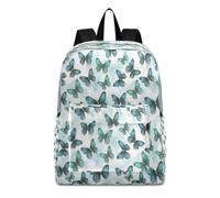 ISAOA Lightweight School Backpack Bookbag Schoolbag Casual Daypack Enchanted Butterflies Pattern for Travel with Bottle Side Pockets