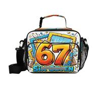 ISAOA Lunch Box Insulated Soft Lunch Bag Lunch Container Broken Digital for Office Work School Picnic Beach