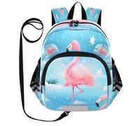 ISAOA Mini Backpack Child Backpacks Toddler Backpack Travel Daypack Bag Cloud Flamingos for Kindergarten Elementary Boys Girls