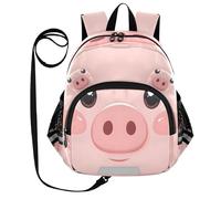 ISAOA Mini Backpack Child Backpacks Toddler Backpack Travel Daypack Bag Pink Pig for Kindergarten Elementary Boys Girls
