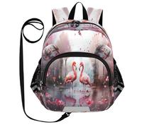 ISAOA Mini Backpack Child Backpacks Toddler Backpack Travel Daypack Bag Tree Flamingos for Kindergarten Elementary Boys Girls