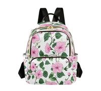 ISAOA Morning Glory Pattern Lightweight Multi-Pocket Quilted Rucksack