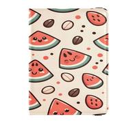 ISAOA Passport Holder Cover Wallet Vaccine Card Holder Leather Card Case Cute Watermelon Seeds Travel Document Organizer