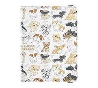 ISAOA Passport Holder Cover Wallet Vaccine Card Holder Leather Card Case Doodle Dog Pug Corgi Golden Retriever Husky Labrador Dachshund Travel Document Organizer