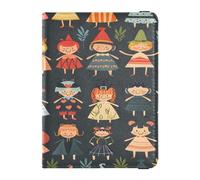 ISAOA Passport Holder Cover Wallet Vaccine Card Holder Leather Card Case Human Graffiti Travel Document Organizer
