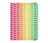 ISAOA Passport Holder Cover Wallet Vaccine Card Holder Leather Card Case Rainbow Love Hearts Travel Document Organizer