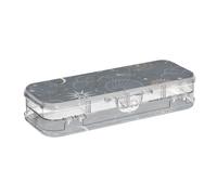 ISAOA Pencil Case Magic Constellation Sun Moon Stars Pencils Box with Snap Lid,Double Deck Clear Stationery Pen Case with 4 Rulers Dividing Pen Storage Organiser for School Office