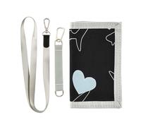 ISAOA Shark Line Pattern Kids Wallets for Boys Girls, Toddler Trifold Wallet with Zippered Coin Pocket and Card Holders, Novelty Wallet for Childrens Birthday Gifts