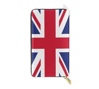ISAOA The Union Jack Vintage Wallet Purse,Multi-Function Handbag Zipper Clutch Purse,Large Capacity Card Holder Bag,19 CM