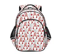 ISAOA Toddler Backpack Kids Backpack for Preschool or Kindergarten Dwarf Love Checkered Background Pattern 3-8 Years Old