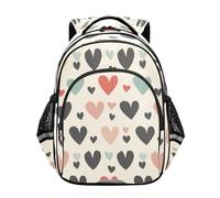 ISAOA Toddler Backpack Kids Backpack for Preschool or Kindergarten Pink Red Love Heart 3-8 Years Old