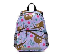 ISAOA Toddler Backpack with Reins for Boys Girls Sloths In The Jungle Children Backpack Rucksack Daycare Bag Preschool Nursery Travel Bag with Chest Clip