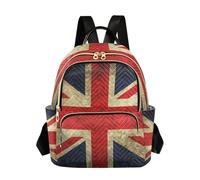ISAOA Women Backpack Purse little Backpack Anti Theft Lovely British Flag Union Jack Rucksack Lovely Shoulder Bags Backpack for Ladies Girls Light Weight Mini Daily Backpack