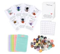 ISAROARO 21 Sets Bulk Pocket Hug Two Little Irregularity Worry Stone Keepsake Exchange Relationship Cards for Colleagues Family Distance Social Celebration of Life Gift
