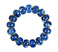 ISAROARO Multicolor Chunky Beaded Bracelet for Women Bold Acrylic Resin Stretch Bracelet Summer Beach Statement Bracelets Trendy Elastic Bangle Jewelry, L, No Metal Type, no gemstone