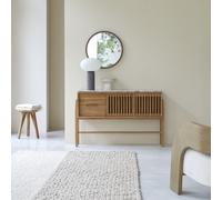 Isaure - Console in solid teak and premium terrazzo Natural