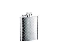 iSavage 4oz Hip Flask with Engraved Honeycomb Design-YM153