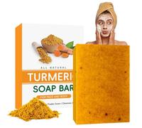 ISBEAUSOLS 1pc Turmeric Soap Bar Kojic Acid Soap new