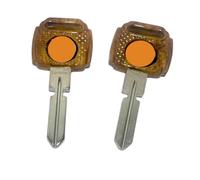 isbridge Suitable Fit for 2X Brown Pattern Shape Blank Key Spare W107 W124 W126 W129 W140 C E S SE SEC SL Class HU39