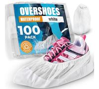 ISC Hygiene & Safety Overshoes, Extra Strong 9g, White, 100-Pack