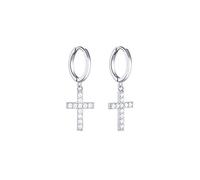ISCBAFYX 2pcs 925 Sterling Silver Hanging hoop Earrings For Women Lightning honeybee Eye Animal Charm Small hoop Earring yc702 (Gem Color : 10)