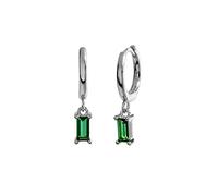 ISCBAFYX 2pcs s925 Pendientes Bling Rainbow Zircon Hoop Earrings For Woman Valentine's Day Birthday Charming Gift Fine Jewelry yc702 (Gem Color : 16)