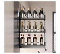 ISCBAFYX 3-8 Tier High Cabinet Storage Rack Pull Out nizer with Separator Strips Versatile Pantry & Bathroom Storage Solution 260x580mm Maximize Space & Declutter