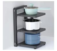 ISCBAFYX Adjustable 2/3/4-Tier Pot and Pan-Kitchen Cabinet Storage Rack Under-Cabinetfor Pots Pans Space-Saving Cookware Holder