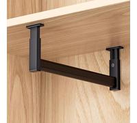 ISCBAFYX Adjustable Closet Rod with Top Mount Brackets 14in Metal Clothes Hanger for Coats Wardrobe nizer Storage Solution for Home and Closet Systems