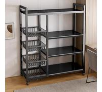 ISCBAFYX Adjustable Multi-Tier Kitchen Storage Rack for Vegetables & Snacks - Space-Saving for Pantry, Countertop & Cabinet - Versatile Kitchen Shelving Solution
