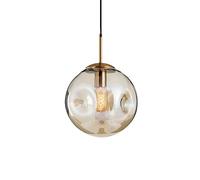 ISCBAFYX American Minimalist Style Flush Mount Ceiling Light,Stained Glass Hanging Lamp Shade, E27 Base Single Head Ceiling Chandelier,Meeting Room Lounge Corridor Pendant Light