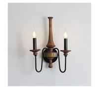 ISCBAFYX American Style Rural Wooden Wall Lamps for Living Room Bedroom Bedside Lamp Corridor Staircase Aisle Hotel Lighting,