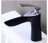 ISCBAFYX Basin Faucet Elegant Bathroom Faucet Hot and Cold Water Basin Mixer Tap Chrome/Gold/Black Brass Toilet Sink Water Crane (Color : Nero)