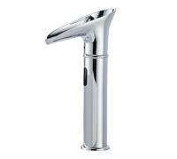 ISCBAFYX Basin Mixer Tap Bathroom Sink Taps Retro Sensor Faucet Cold Tap Only Waterfall Tap Set Infrared Basin Tap Battery Powered,Chrome,Tall Basin Taps Lavatory Sink Faucet