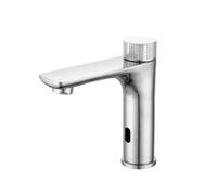 ISCBAFYX bathroom faucet,Kitchen Sink Faucets, Automatic Sensor Hands- Sink, Chrome Plated Brass Hands- Bathroom Faucet with Infrared Motion Sensor, Making It Easy to Use and Compatible with