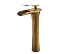 ISCBAFYX Bathroom Sink Faucet Bathroom faucets Single Handle 1 Hole Bathroom Faucet Retro Bathroom Sink Faucet Black Faucet Bathroom Bathroom Vanity Faucet Single Hole,White B, Vessel Basin