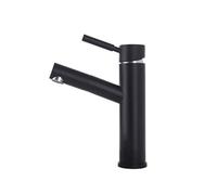 ISCBAFYX Bathroom Sink Faucet with Pull Out Sprayer Retractable Brass Mixer Tap for Hot and Cold Water Pull Down Faucet Water Single Handle Lavatory Faucet,Single Hole Basin Faucet,Black Low